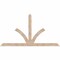 Ekena Millwork Richland Smooth Timber Gable Bracket, Douglas Fir, 108"W x 58"H x 1 1/2"D x 5 1/2"F, 13/12 Pitch GBW108X58X0206RIC00SDF - alternate 1